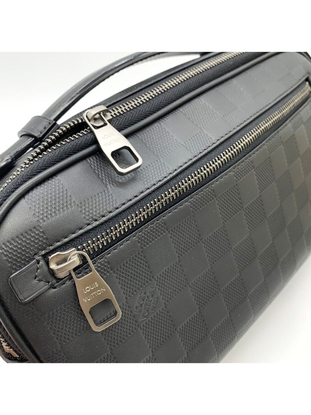 Louis Vuitton Ambler Belt Bag Leather Damier Infini Black - Picture 7 of 9
